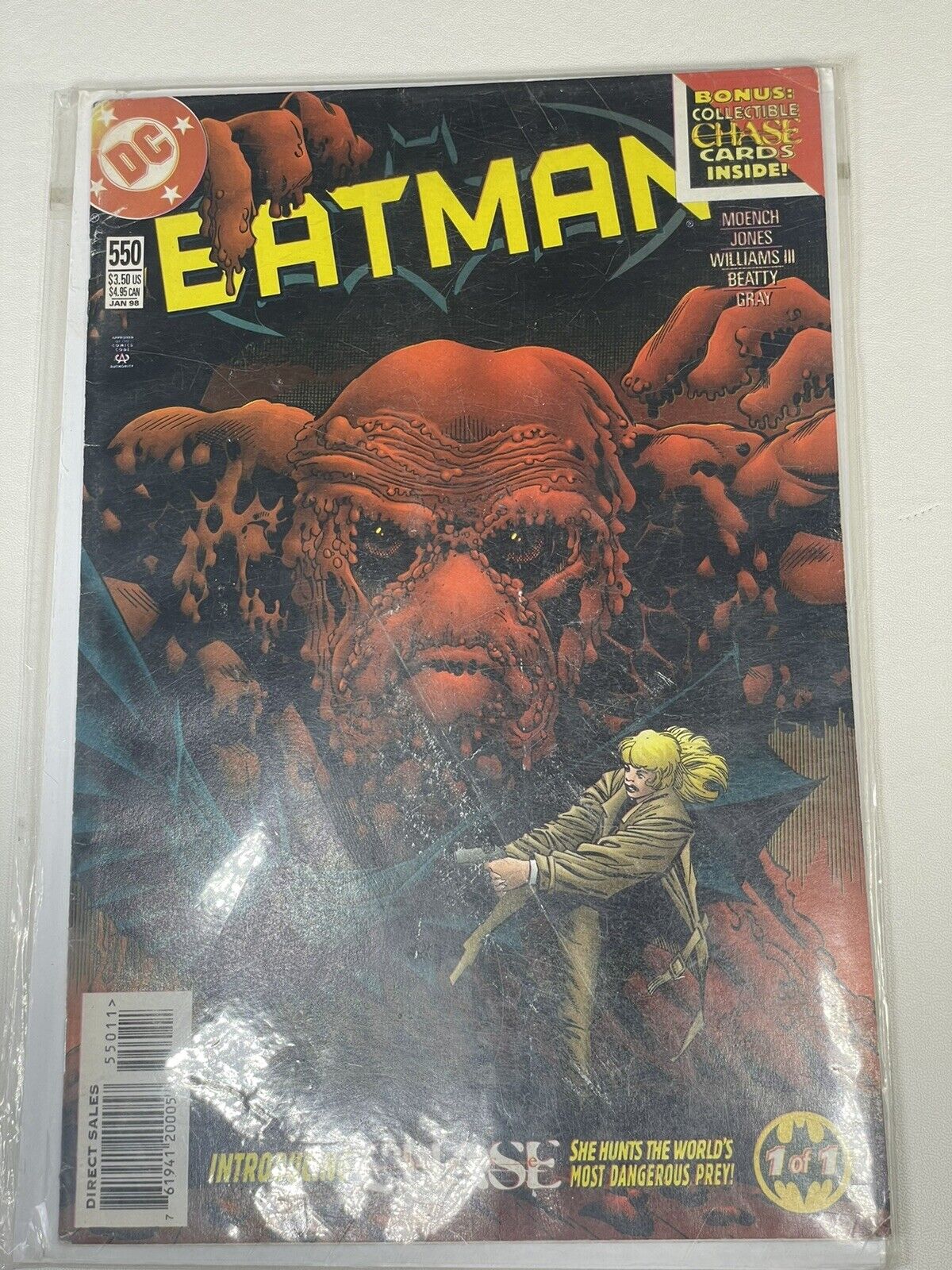 Batman #550 Fair 1998 1st Cameron Chase W/ Cards DC Comics