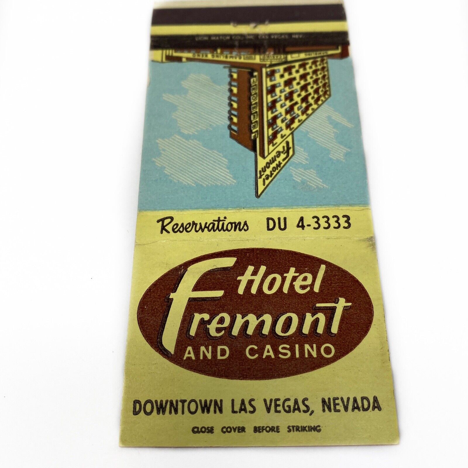 Vintage Matchbook Fremont Las Vegas Hotel Casino Advertisement