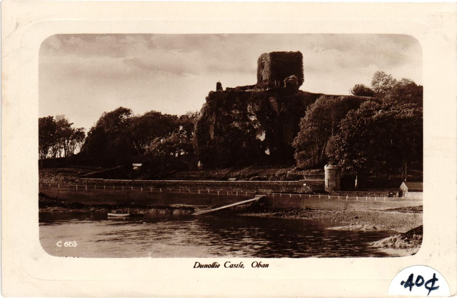 Vintage Postcard- Dunollie Castle Oban