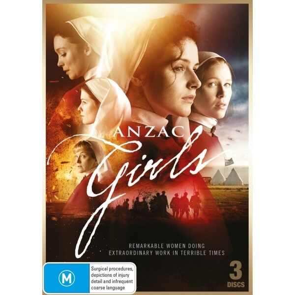 DVD ANZAC GIRLS DVD ABC Mini Series Nurses WW1 3x Disc DVD Now Available