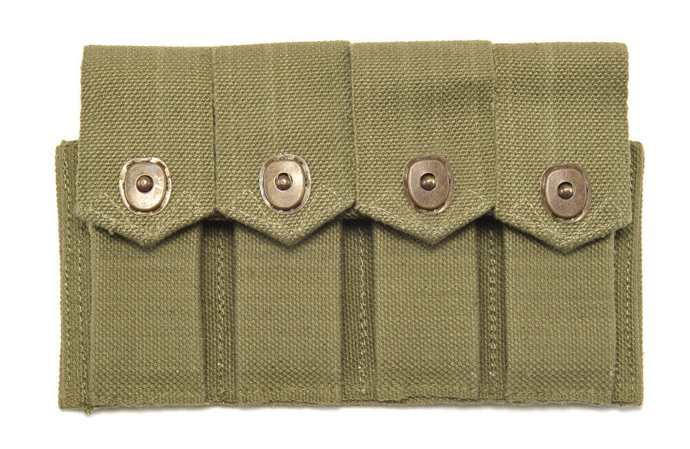US WW2 Rigger Made M1911 .45 4 cell Magazine Pouch