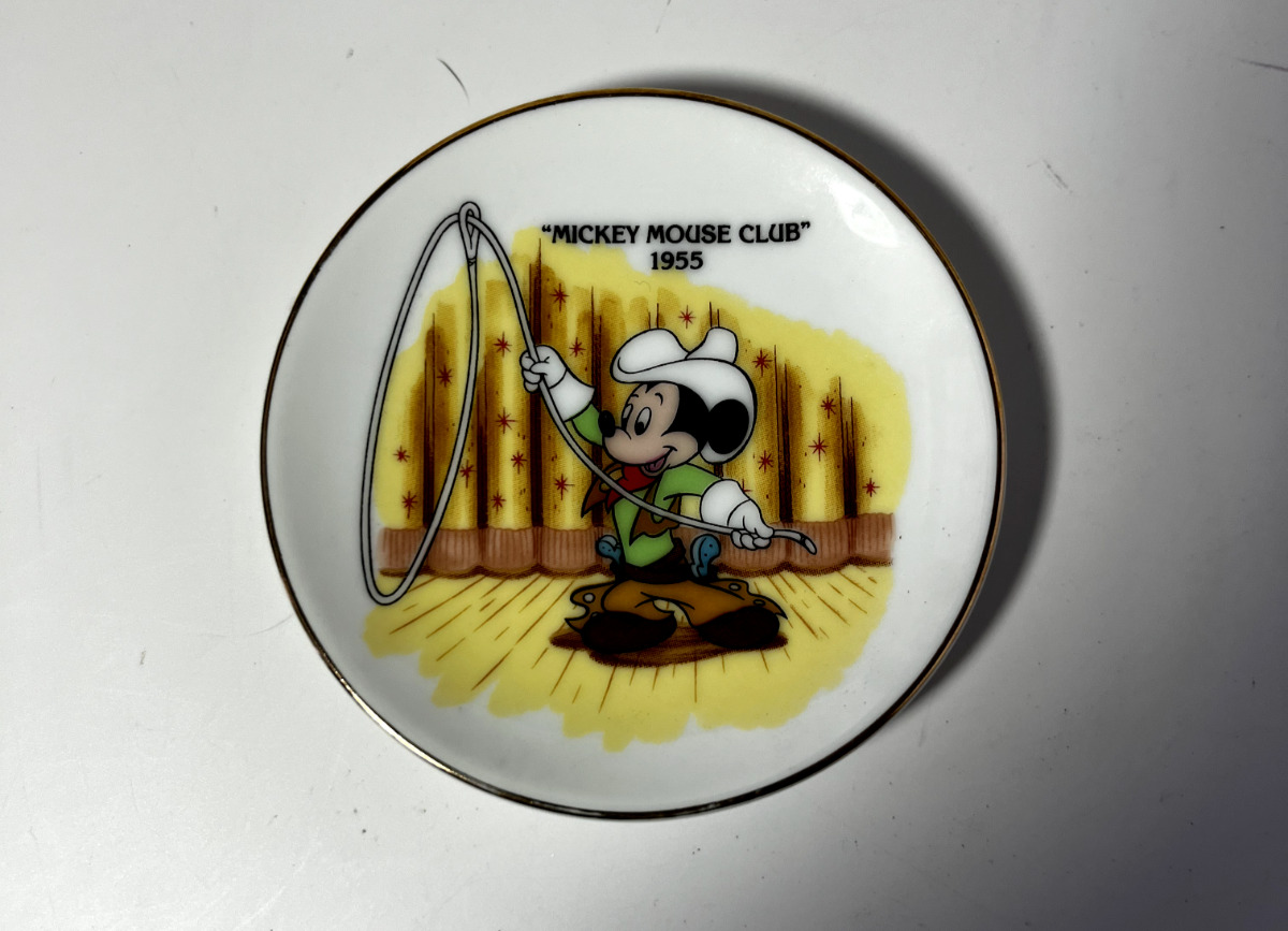 Vintage 1955 Mickey Mouse Club Disney Commemorative Plate
