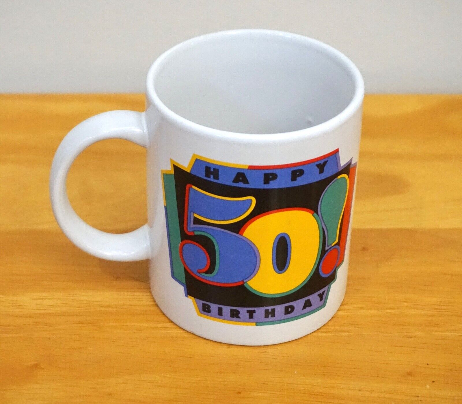 “Happy 50th Birthday” Mug, Amscan, 10 oz. Capacity