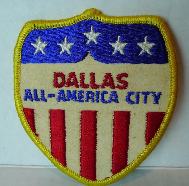 Dallas All America City Patch 1970 RARE Texas Red White and Blue 
