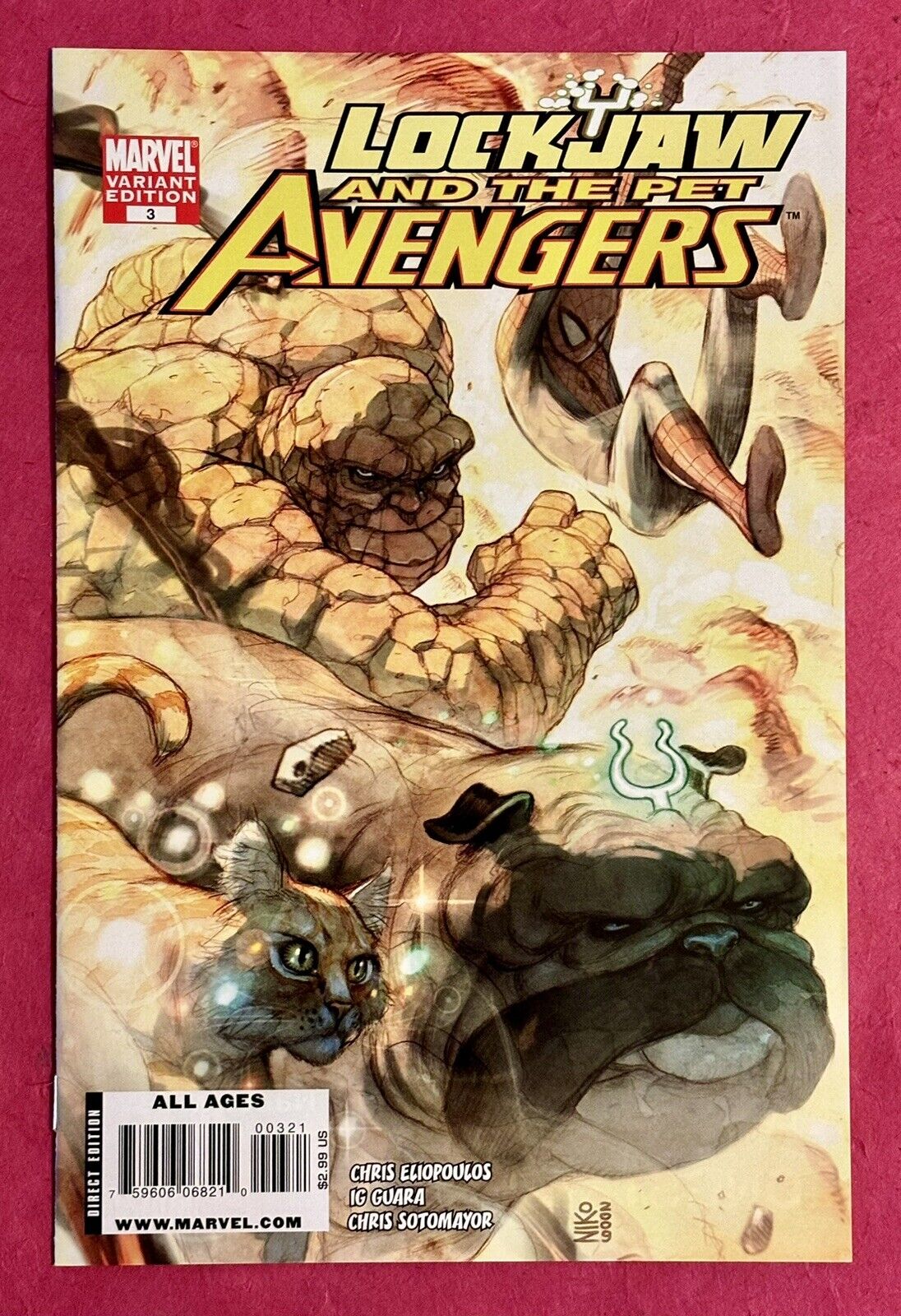 lockjaw and The Pet Avengers #3 Nico Henrichon 1:10 Variant 