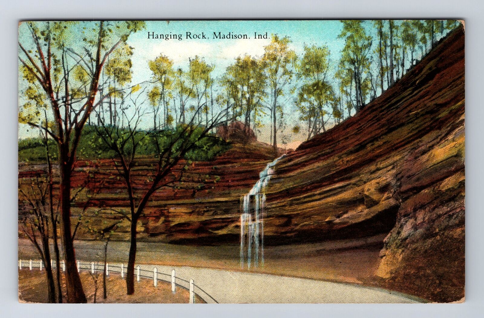 Madison IN-Indiana, Hanging Rock, Antique, Vintage c1928 Postcard