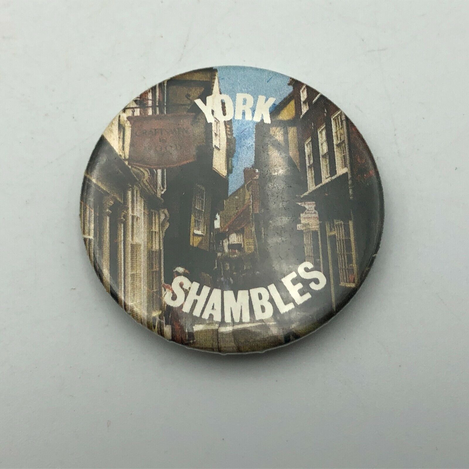 Vintage York Shambles Badge Button Pin Pinback  B1