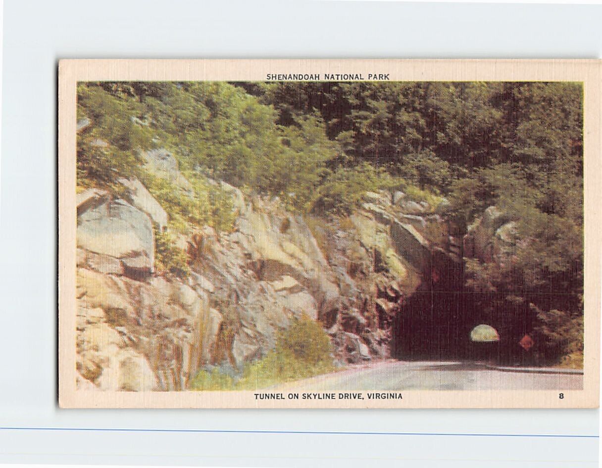 Postcard Tunnel On Skyline Drive Shenandoah National Park Virginia