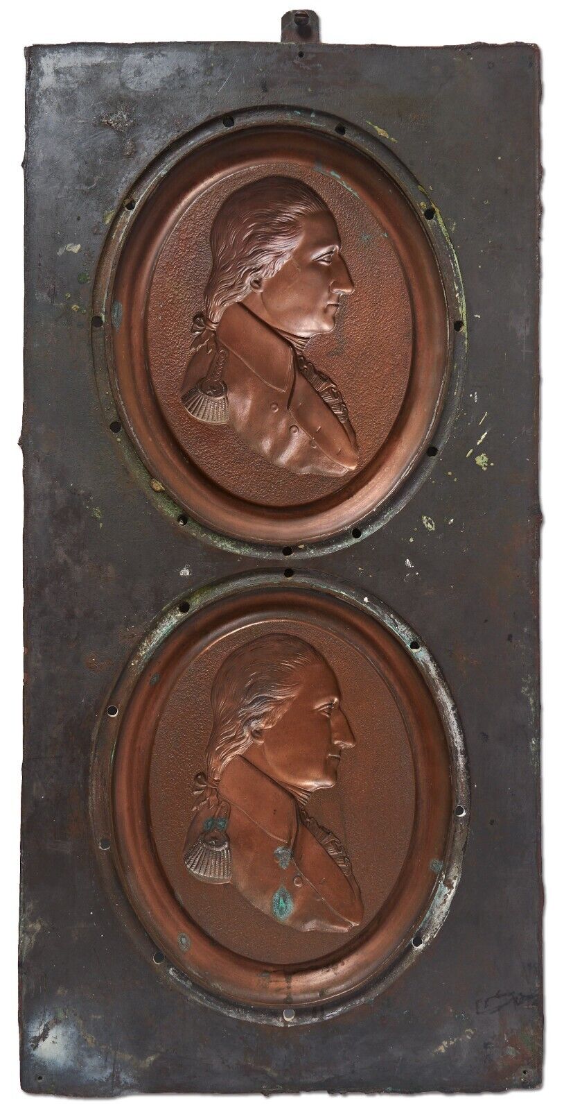 Double Copper Mold of George Washington 12.25\