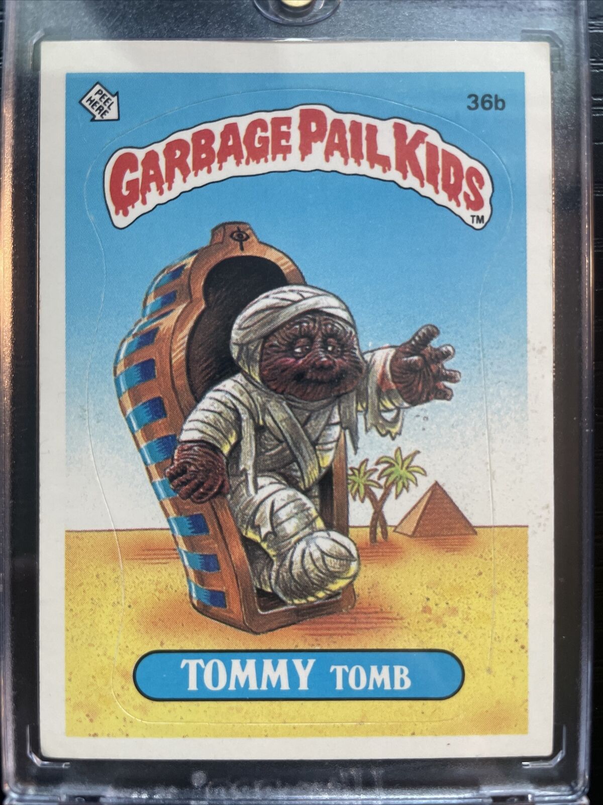 1985 Topps Garbage Pail Kids 1st Series 1 Matte Back Card 36b Tommy Tomb