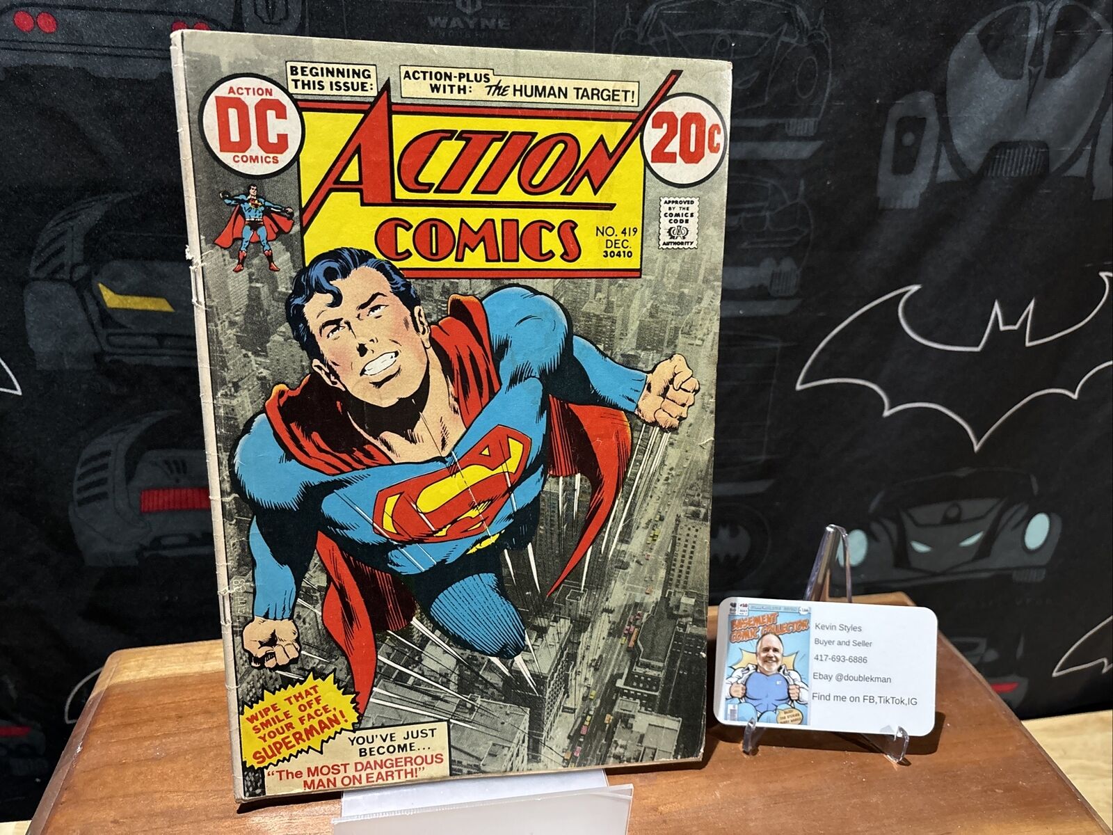 Action Comics #419  | 1st Human Target | Neal Adams Cover | DC 1970