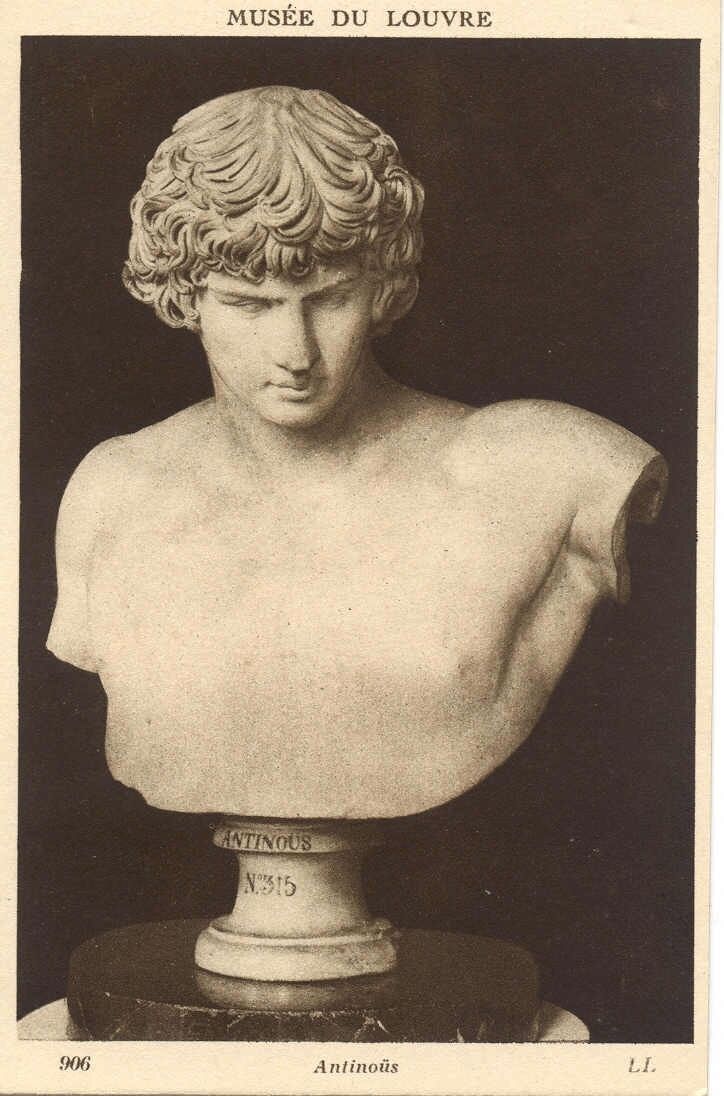 CPA - bust of ANTINOUS - Louvre Museum (Antinouss)