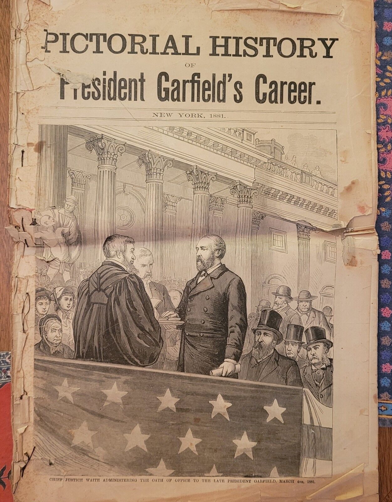 Rare Original 24-Page Pictorial History Pres Garfield\'s Career Dated Mar 4, 1881