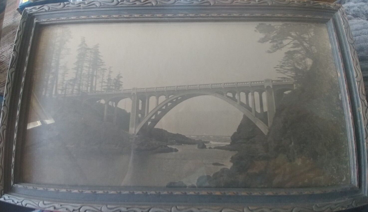 Vintage Albert L Thomas Rocky Creek Bridge Photo Circa 1920\'s Ben Jones Bridge