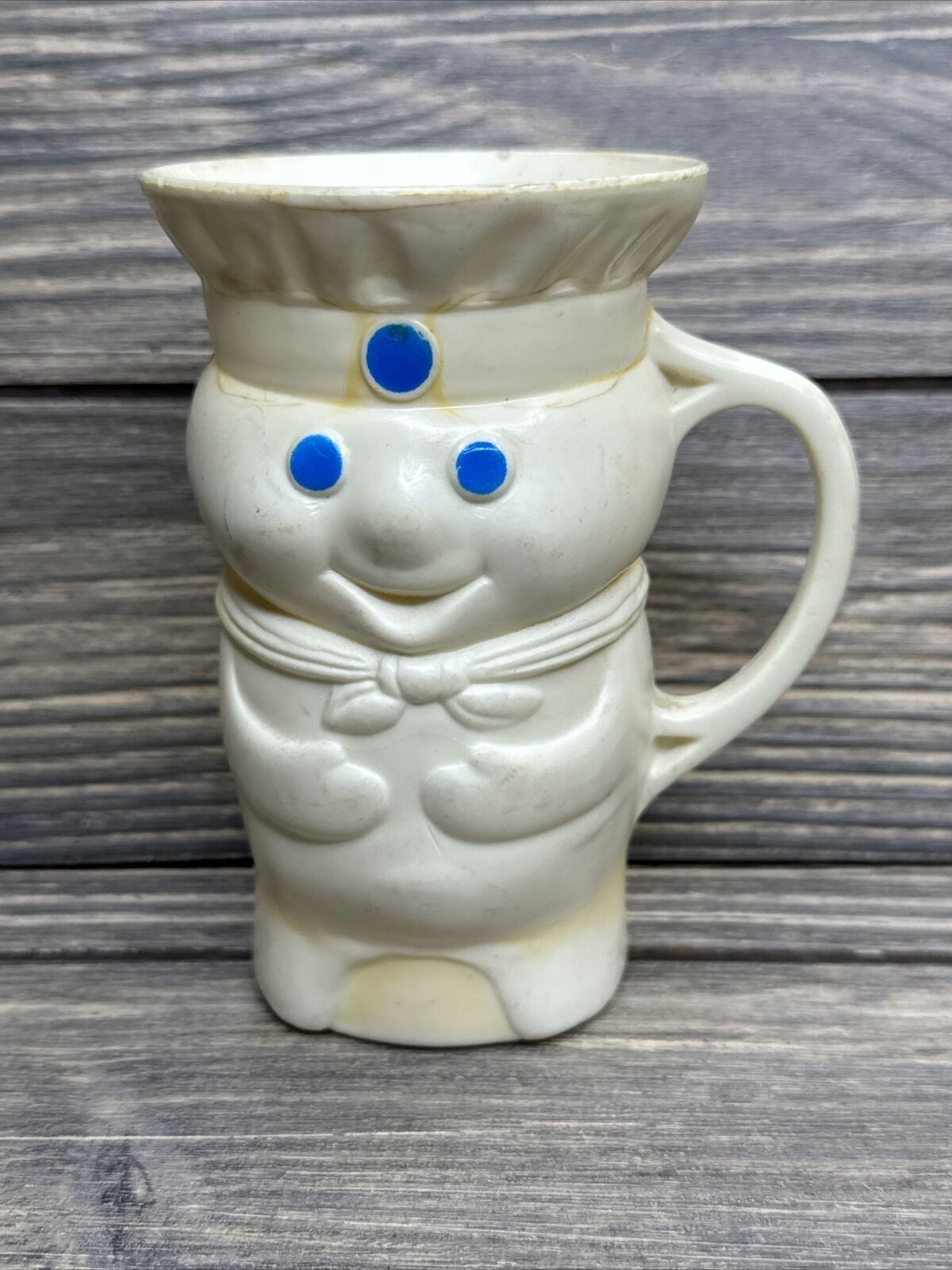 Vintage Pillsbury Dough Boy Poppin Fresh Plastic Handled Cup Mug 1979 5”