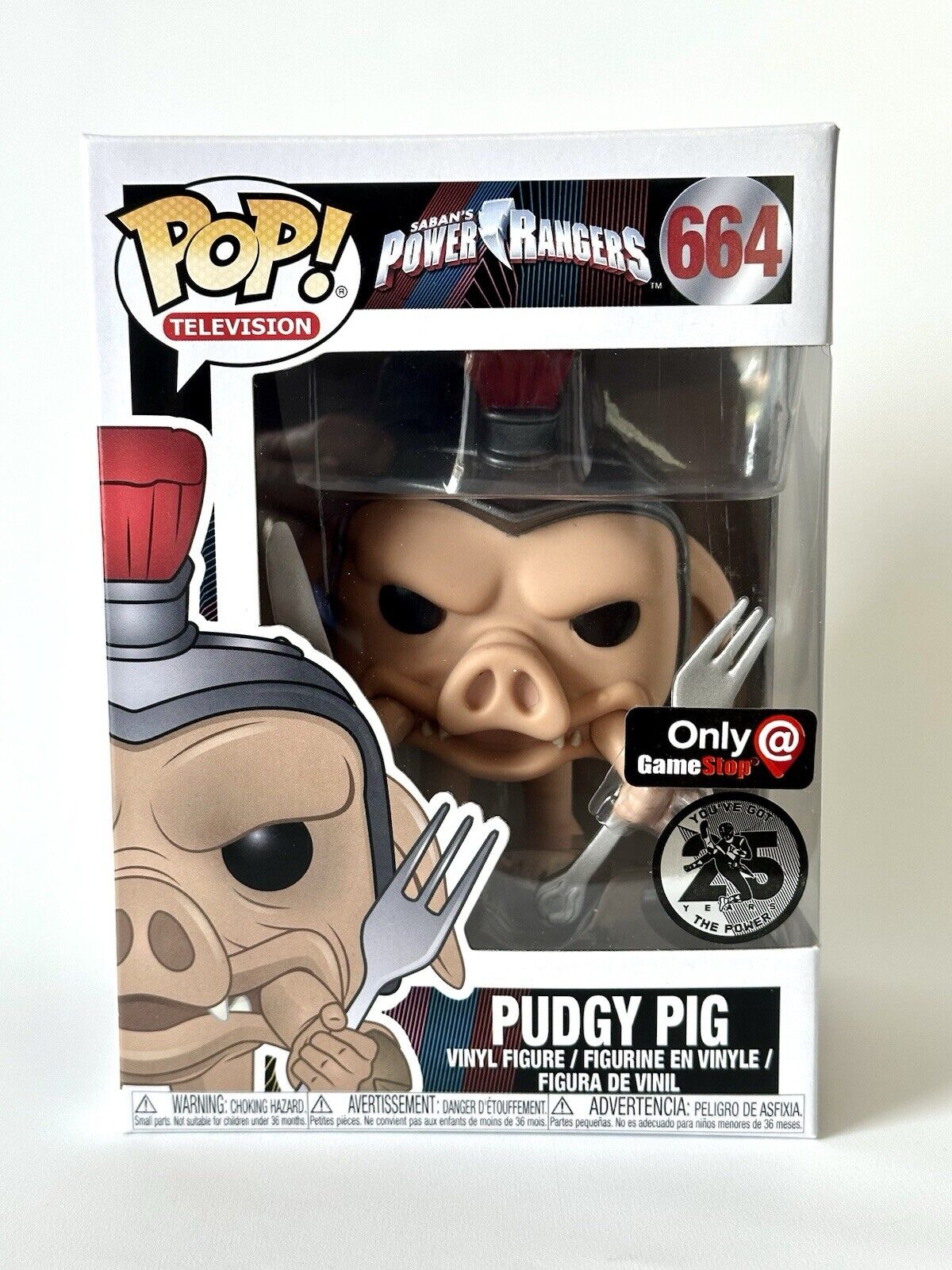 Funko POP Television: Power Rangers - Pudgy Pig #664 GameStop Exclusive NEW