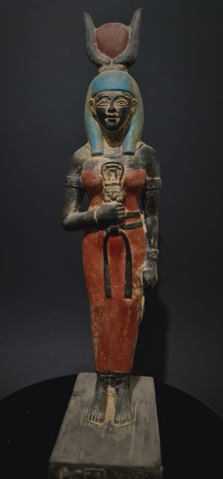Rare Ancient Egyptian Antiquities Statue Goddess of Heaven Hathor Pharaonic BC