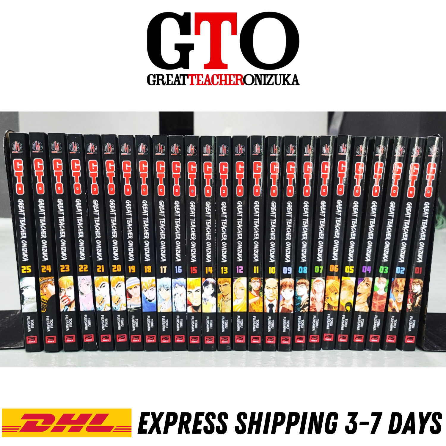 Great Teacher Onizuka GTO Manga Comic (Volume 1-25 End Full Set) English Version