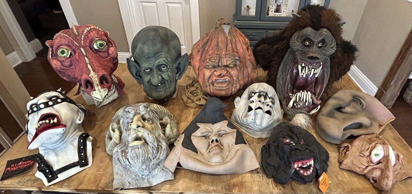 SEE BELOW Vintage Halloween Mask Lot Illusive Concepts Mario Chiodo