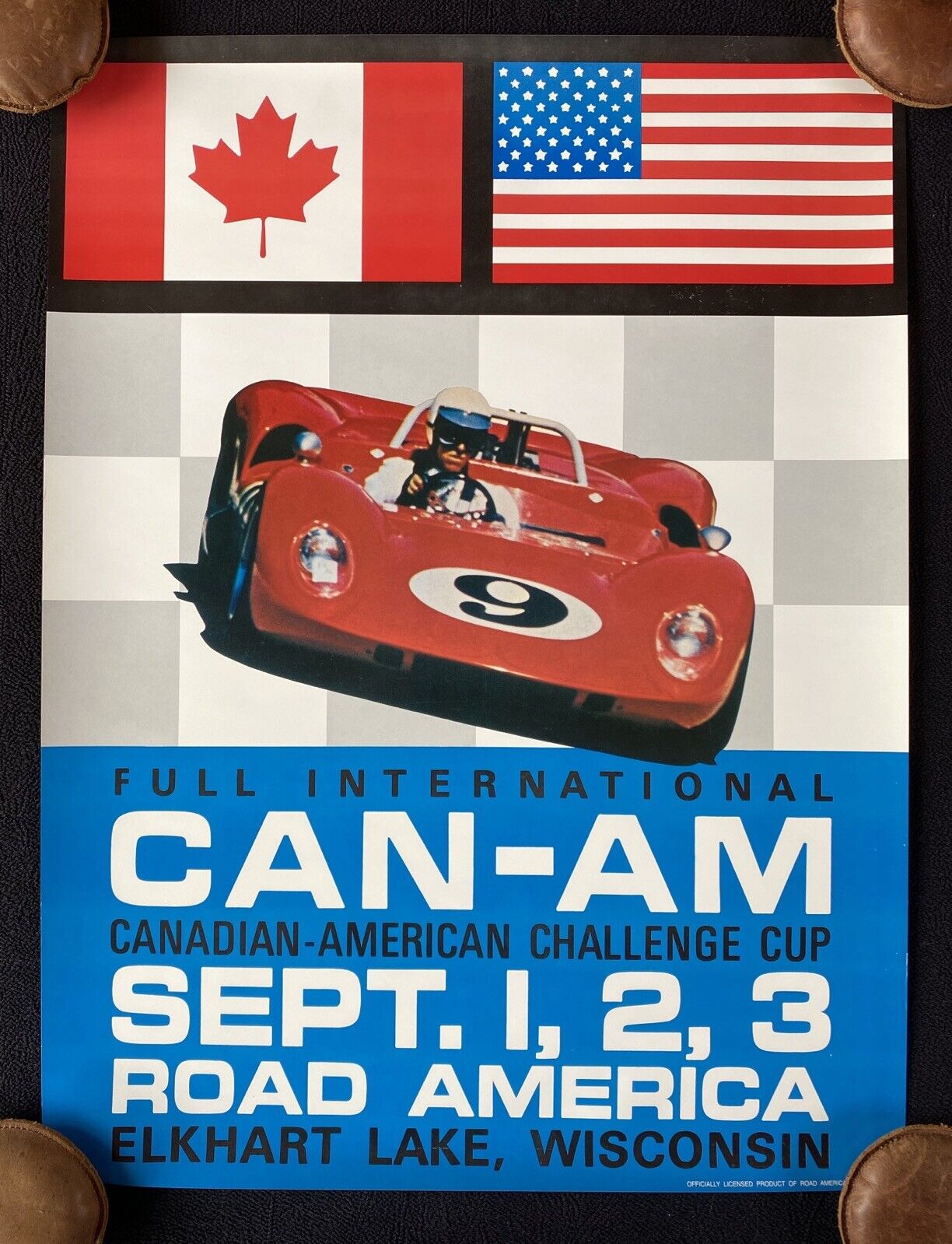 1967 CAN-AM Canadian-American Challenge Cup Road America Poster