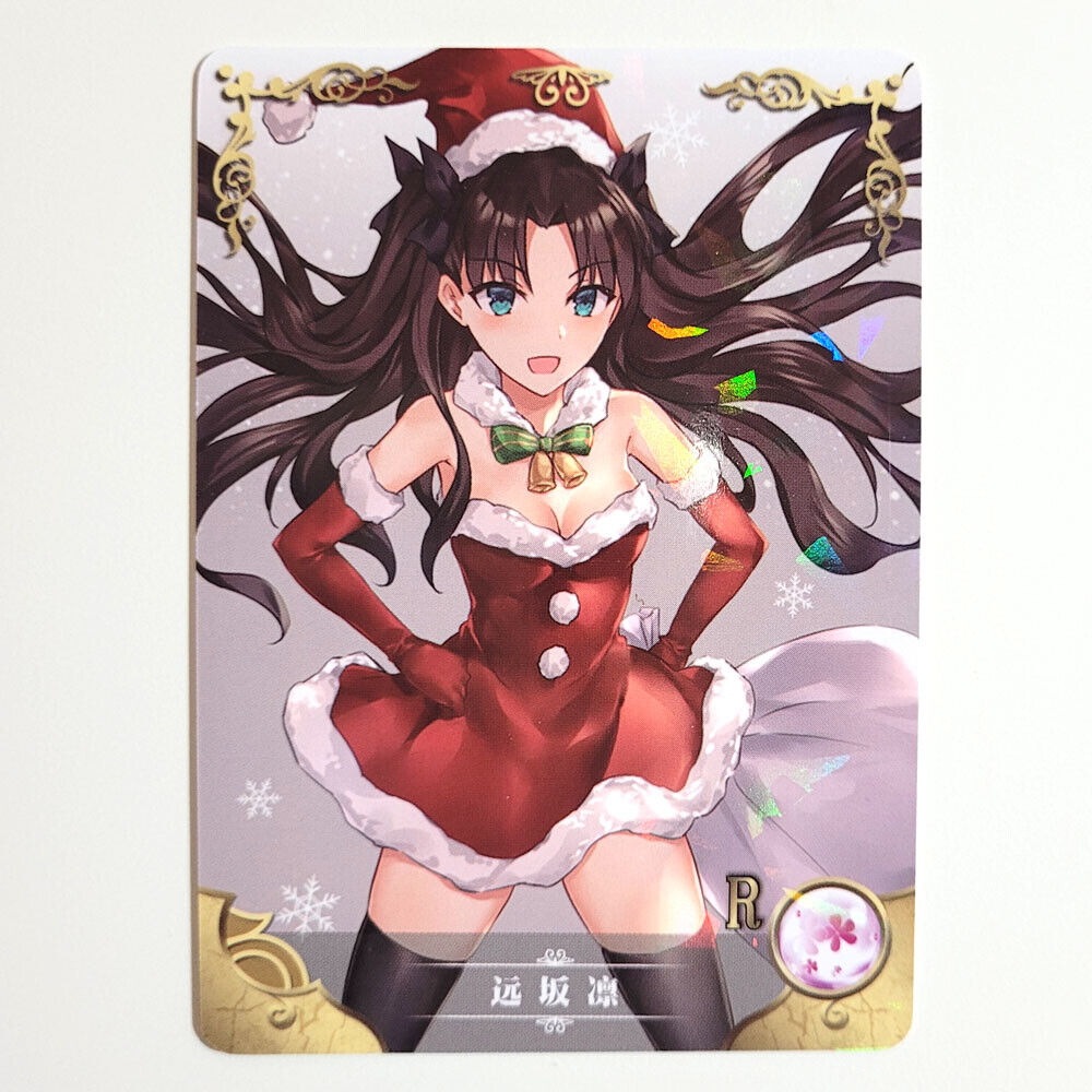 Goddess Story NS02 Doujin Holo R Card 078 - Fate Tohsaka Rin Santa