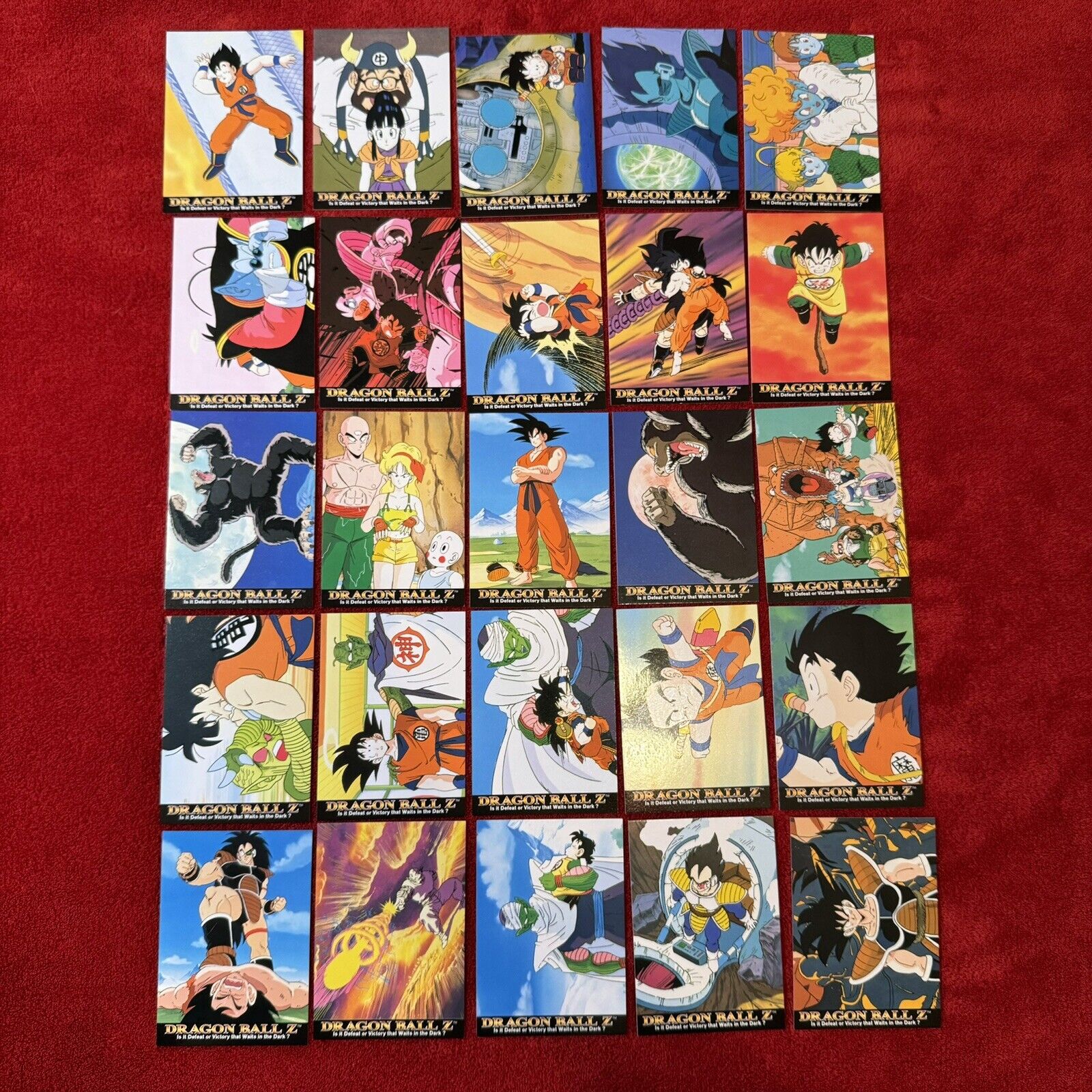 1999 dragon ball z series 1 lot of 25 cards