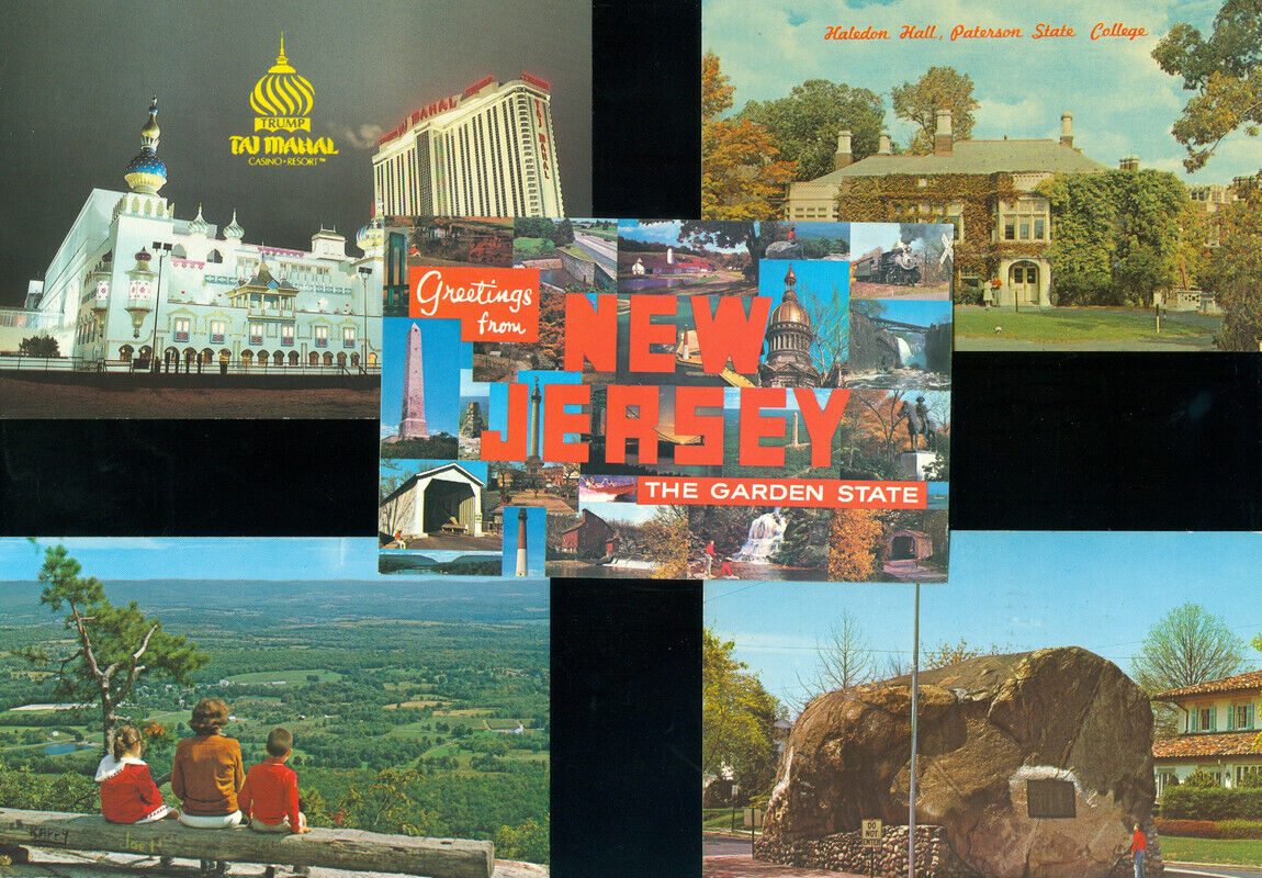 9 POSTCARDS FROM NEW JERSEY