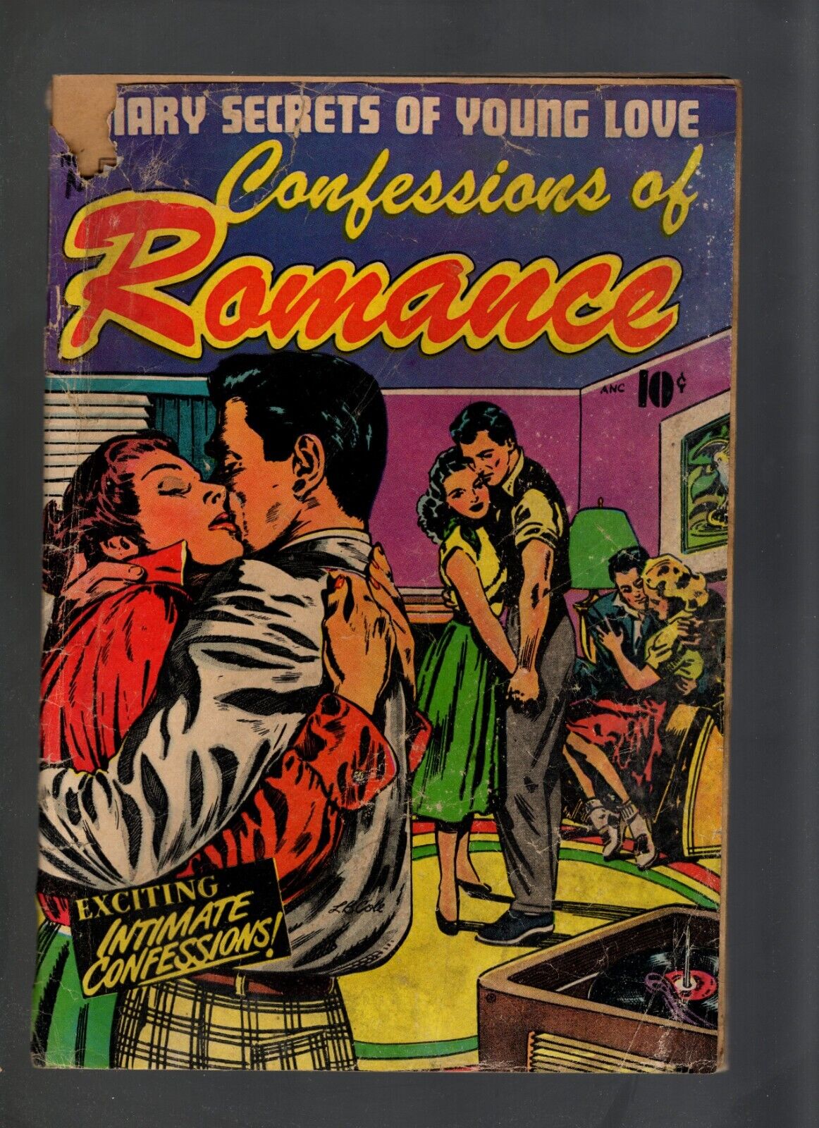 CONFESSIONS OF ROMANCE #11 CLASSIC L.B COLE GOOD GIRL COVER. POOR to FAIR.