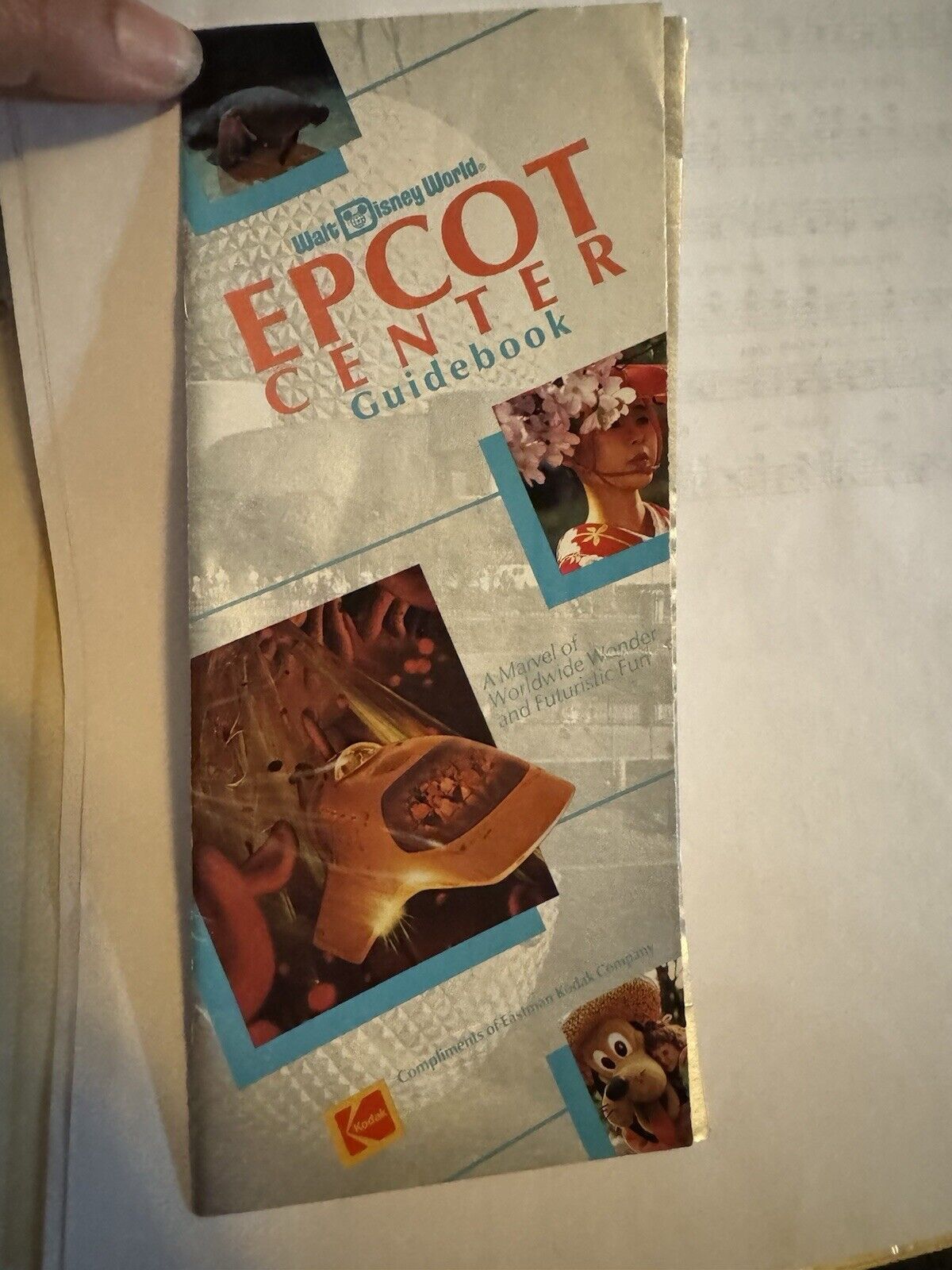 Vintage Disney Epcot Center Guidebook Map July 1993 Info Brochure 90s