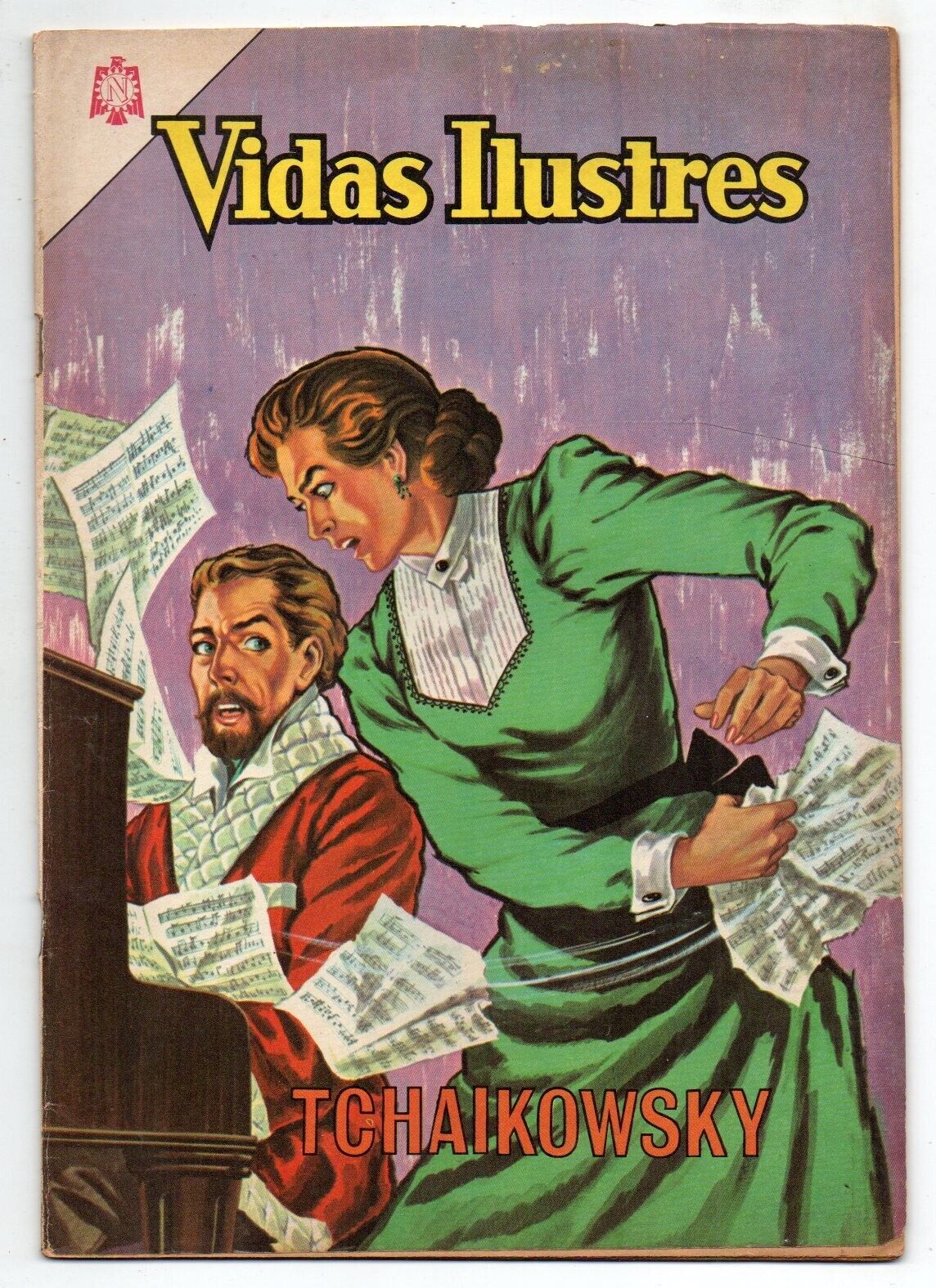 VIDAS ILUSTRES #109 Tchaikowsky, Novaro Mexican Comic 1965