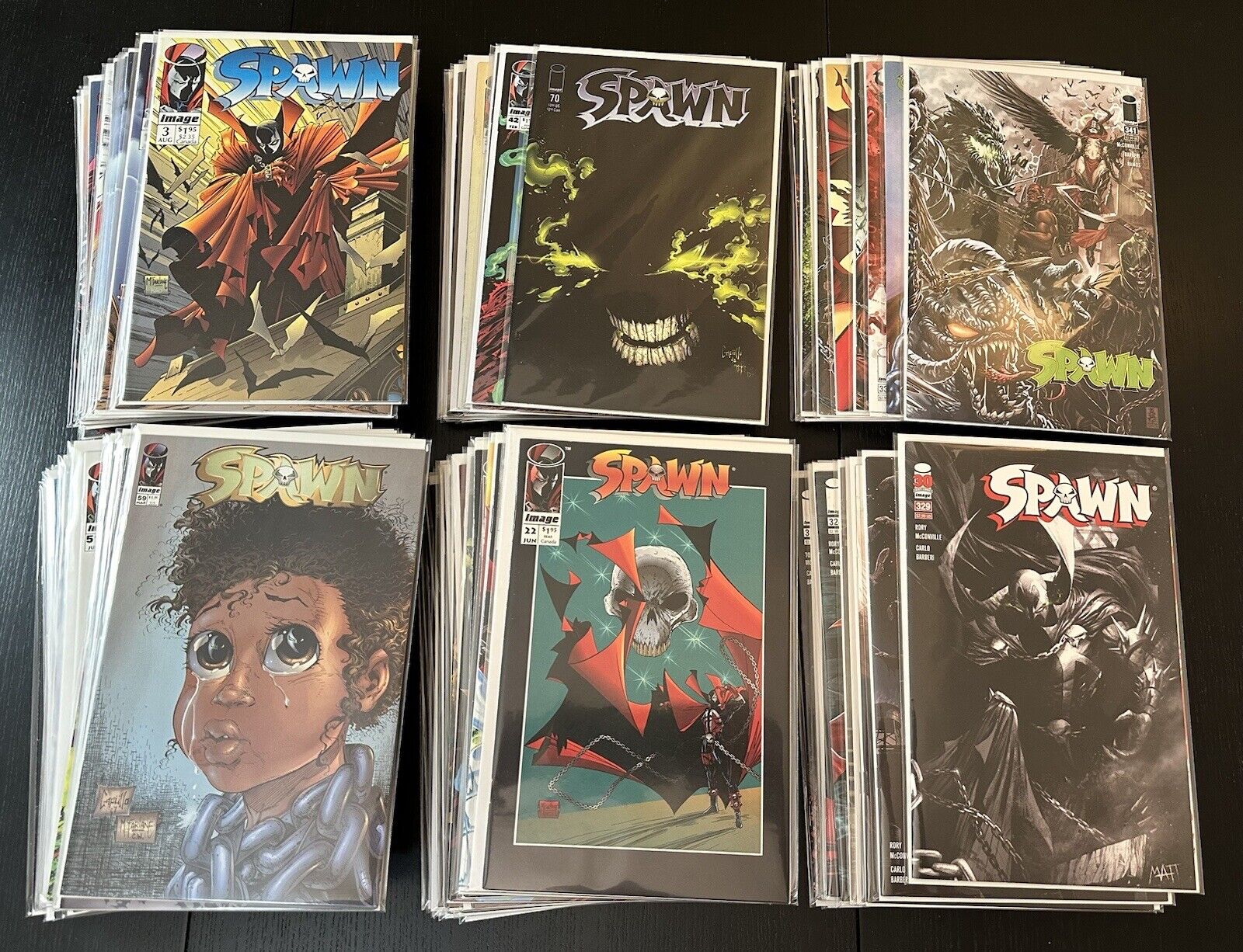 HUGE LOT OF 74 Spawn Comic Books Sleeved & Boarded  Image Comics
