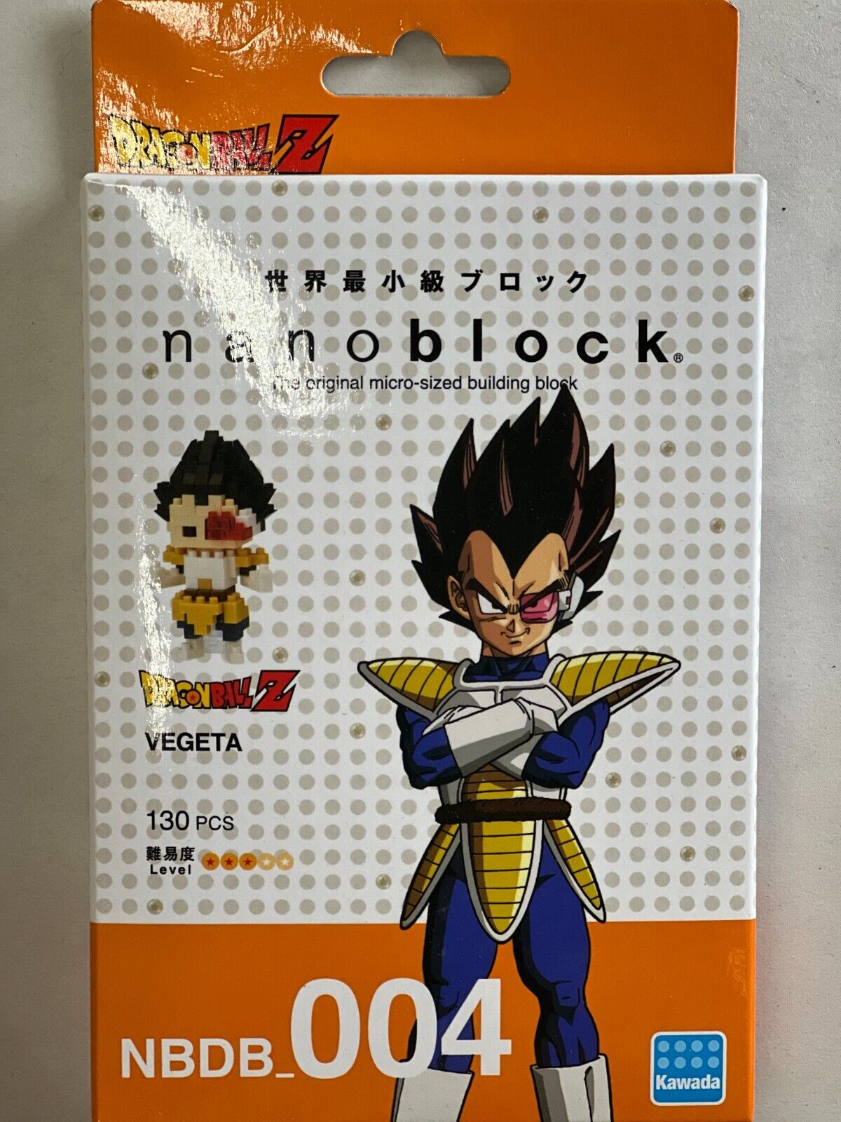 Nanoblock Dragon Ball Z VEGETA 130 pcs Building Block NBDB-004 B1 In stock