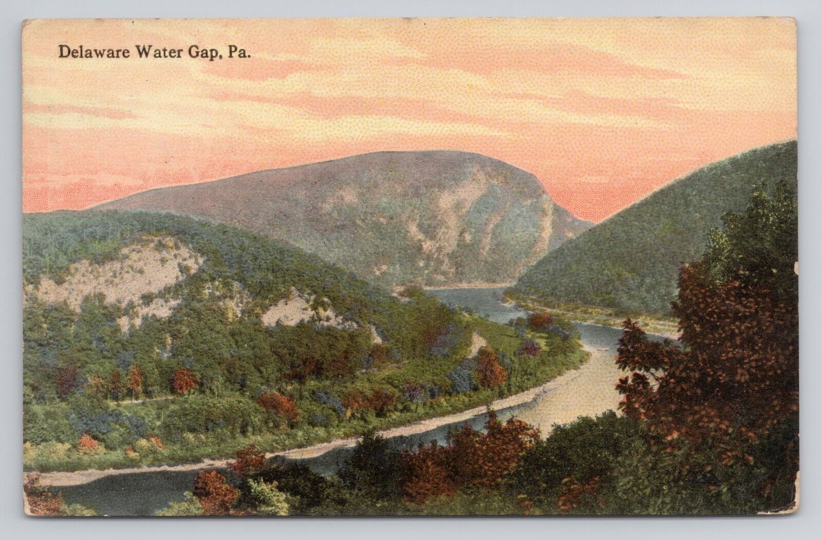 Delaware Water Gap Pennsylvania 1910 Antique Postcard