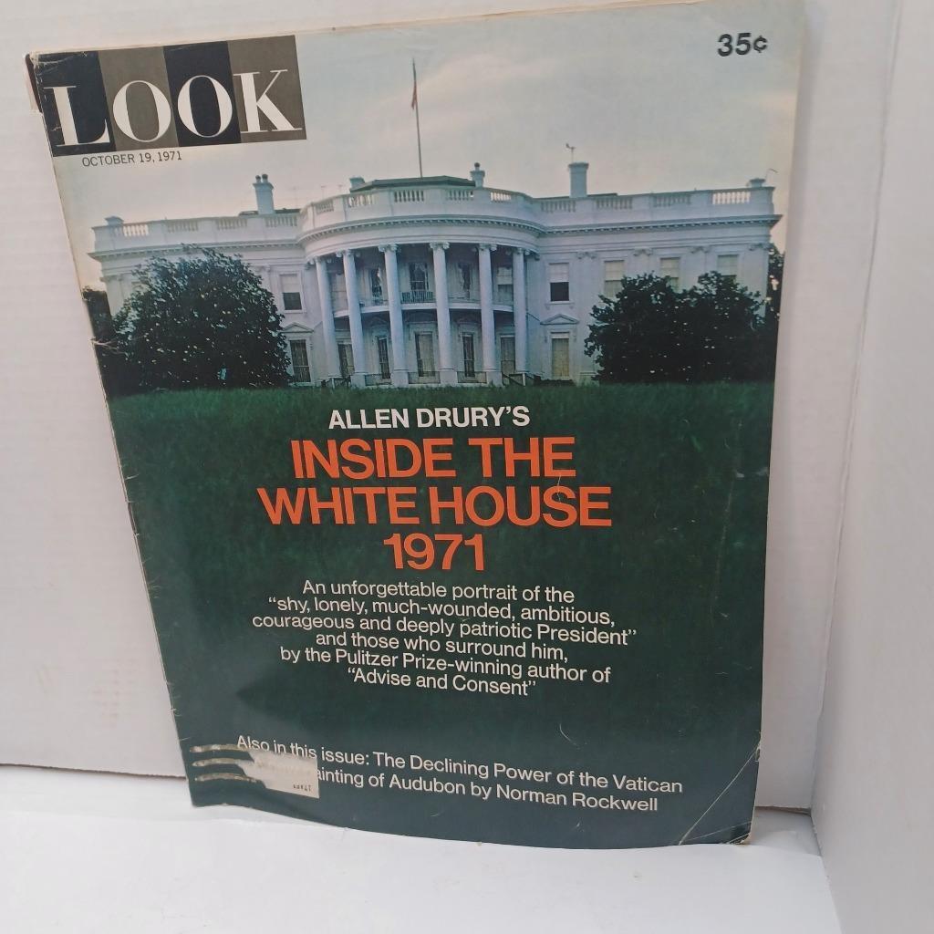 Vintage Look Magazine Oct 1971 Inside The White House 1971 Nixon Vatican Audubon