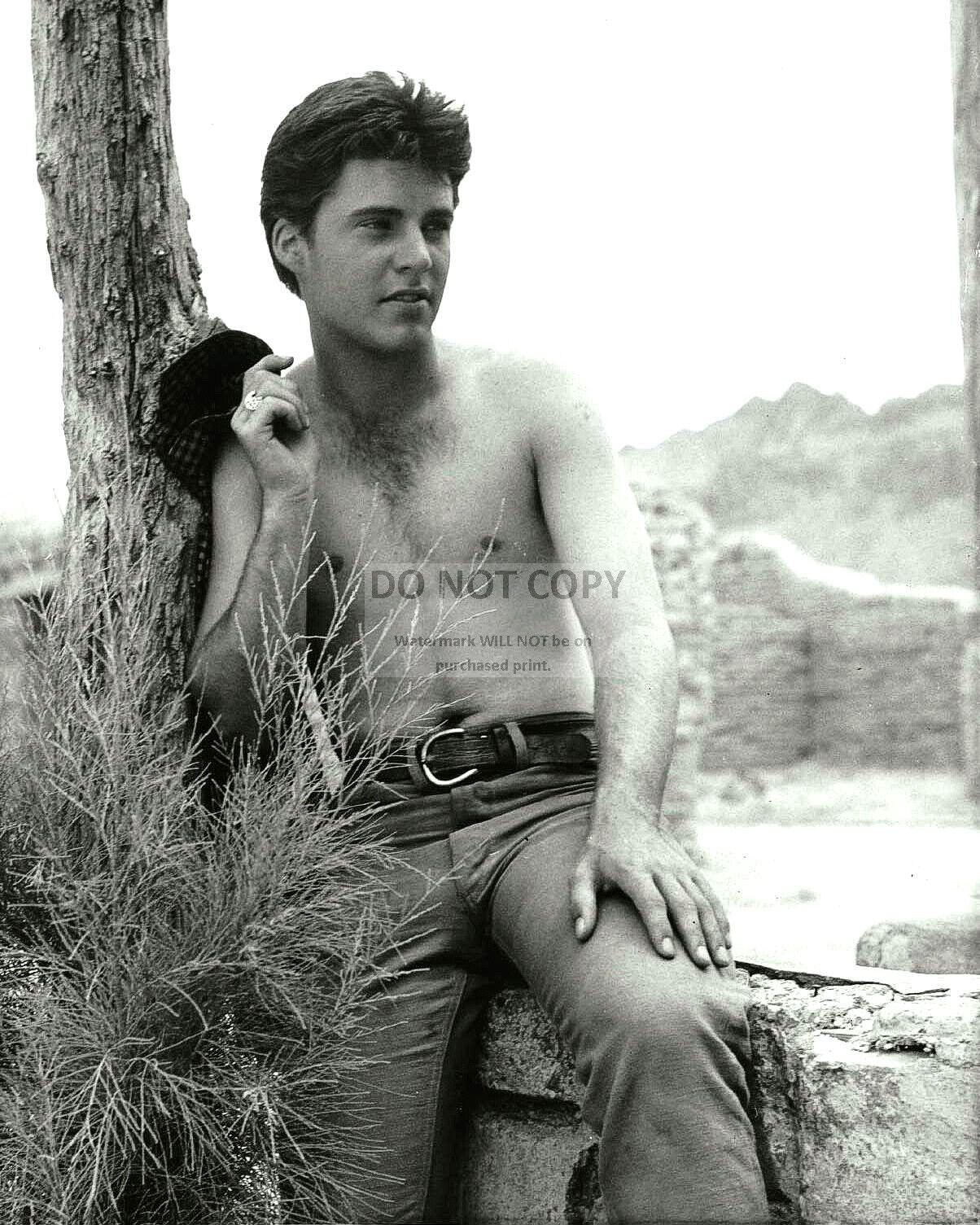 RICKY NELSON TAKES BREAK ON THE SET OF 