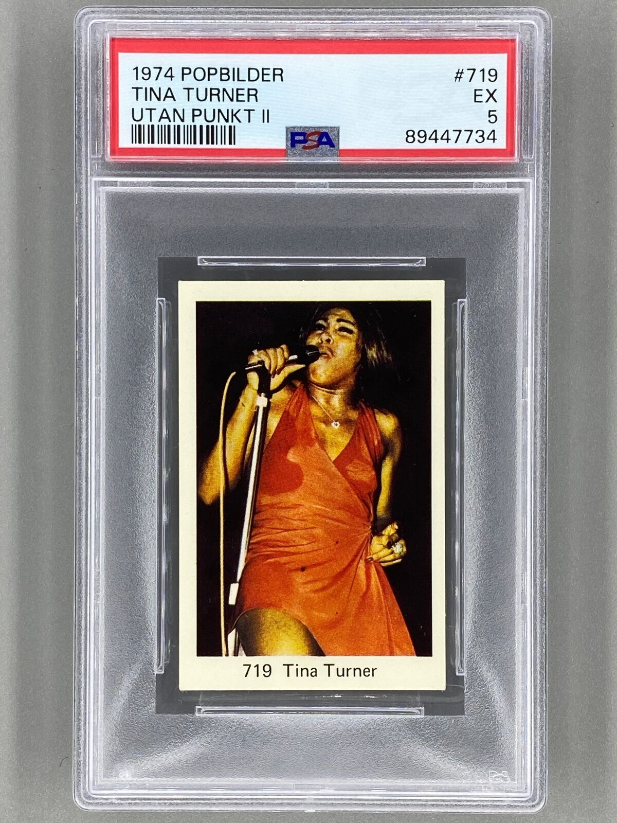 1974 Popbilder #719 Tina Turner Utan Punkt II PSA 5 Pop 2 (Music)