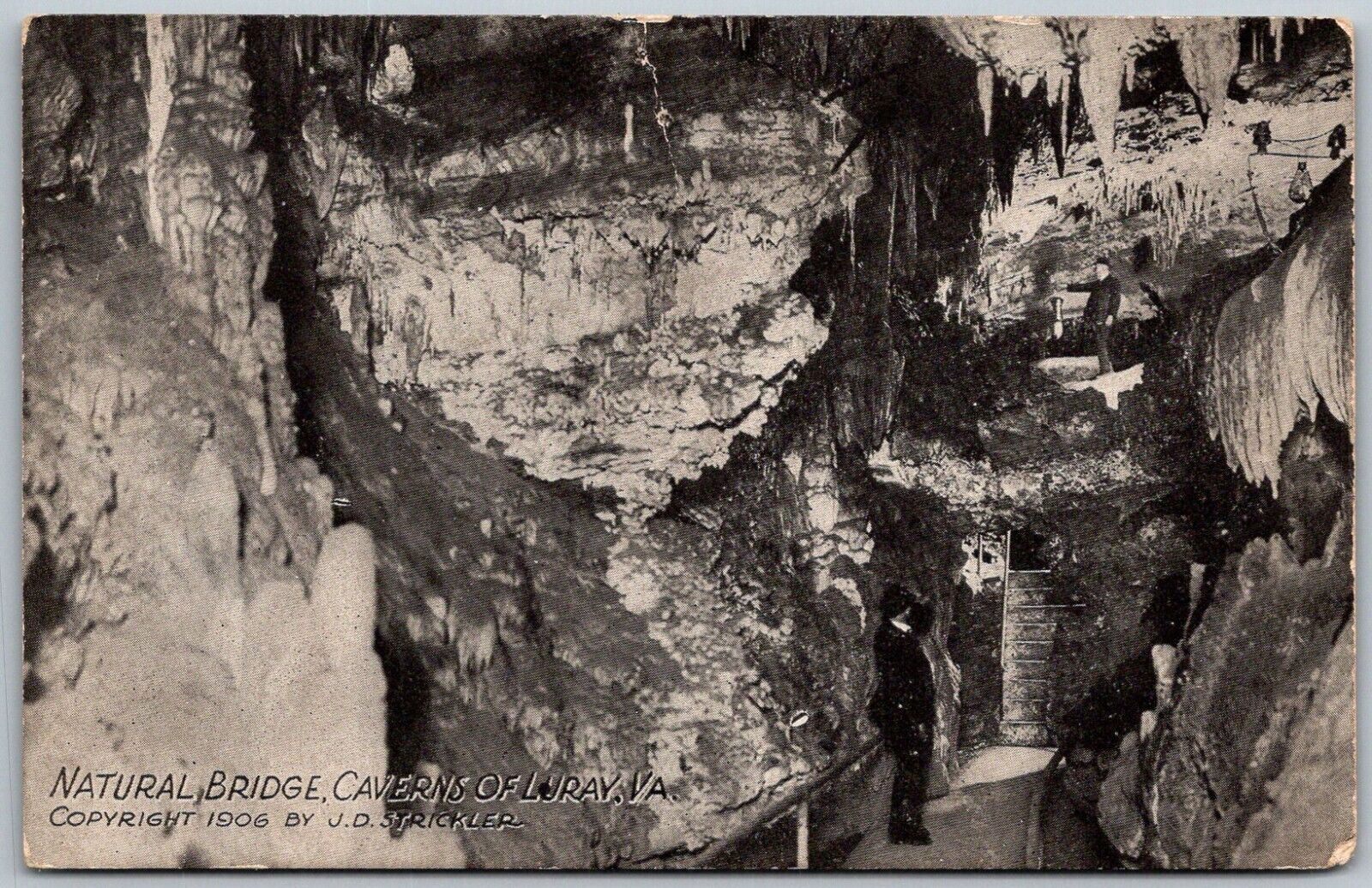 Luray Virginia c1910 Postcard Natural Bridge Caverns 