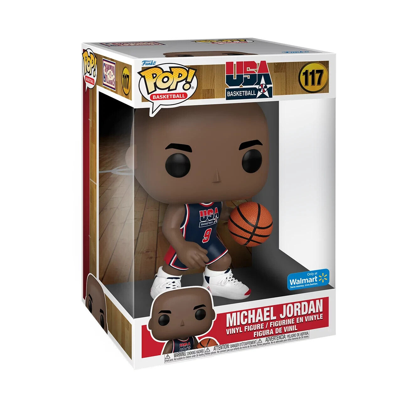 Funko Pop NBA Basketball Team USA Michael Jordan #117 Walmart Exclusive Jumbo