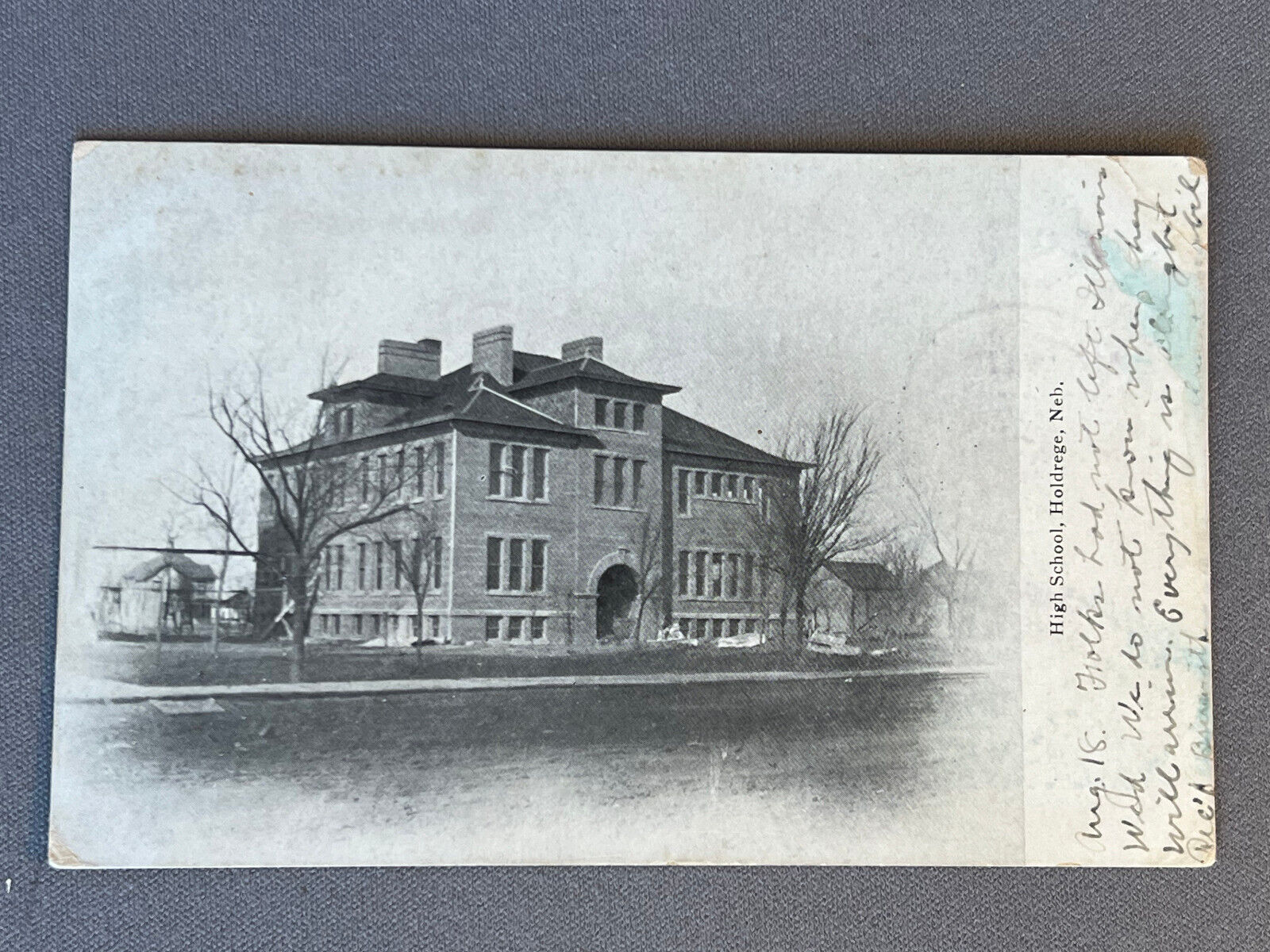 NE, Nebraska, Holdrege High School, Doan Cancel PM 1907