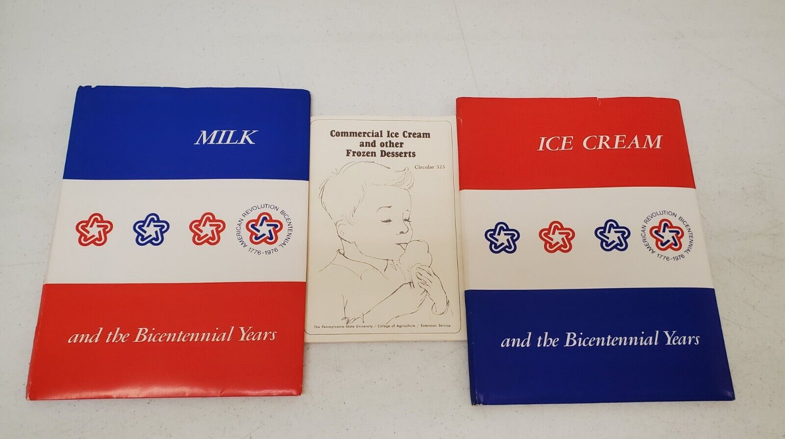 ICE CREAM/ MILK: PROMOTIONAL BOOKLETS: 1976: POSTERS, HISTORICAL; G