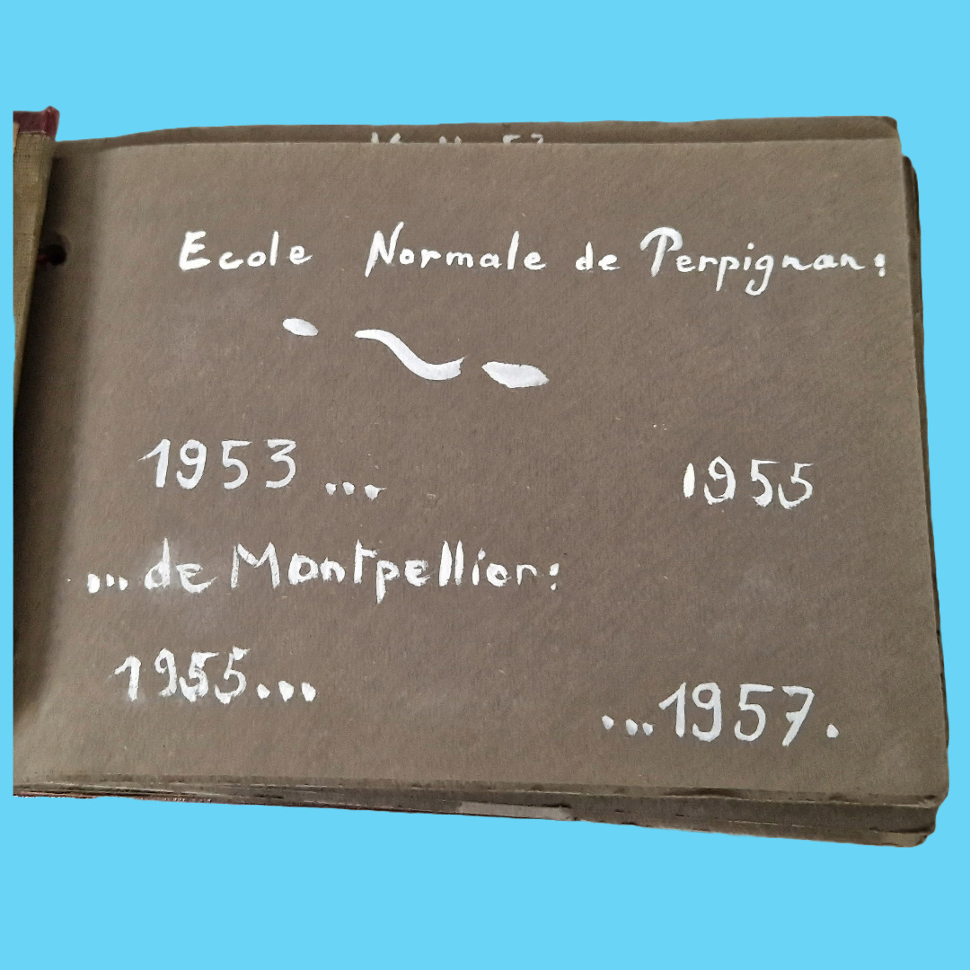 1953/1957 Album of 73 photos from the normal school of Perpignan and Montpellier