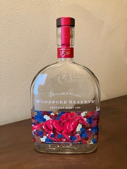 Woodford Reserve 150th Anniversary Kentucky Derby Bottle New Empty