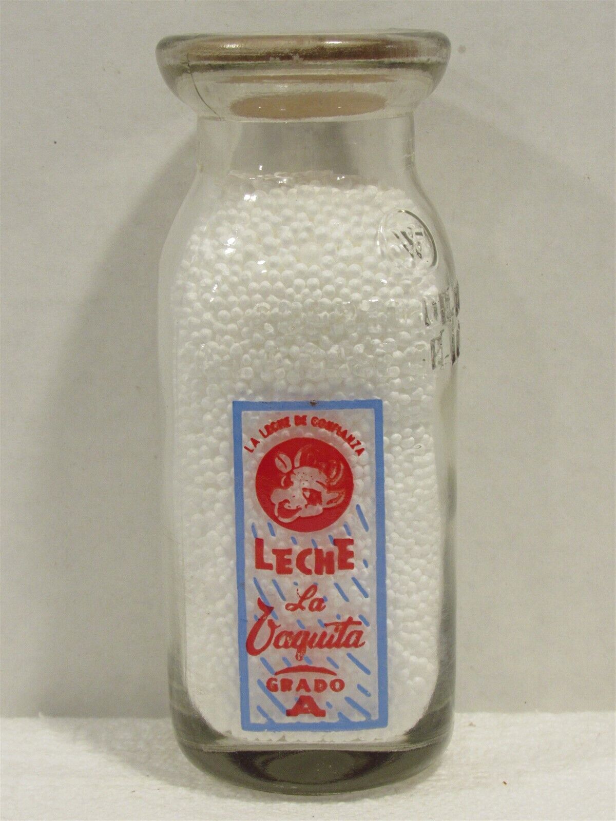TSPHP Milk Bottle Leche La Vaquita Grado A La Base De La Corona Guerrero Mexico