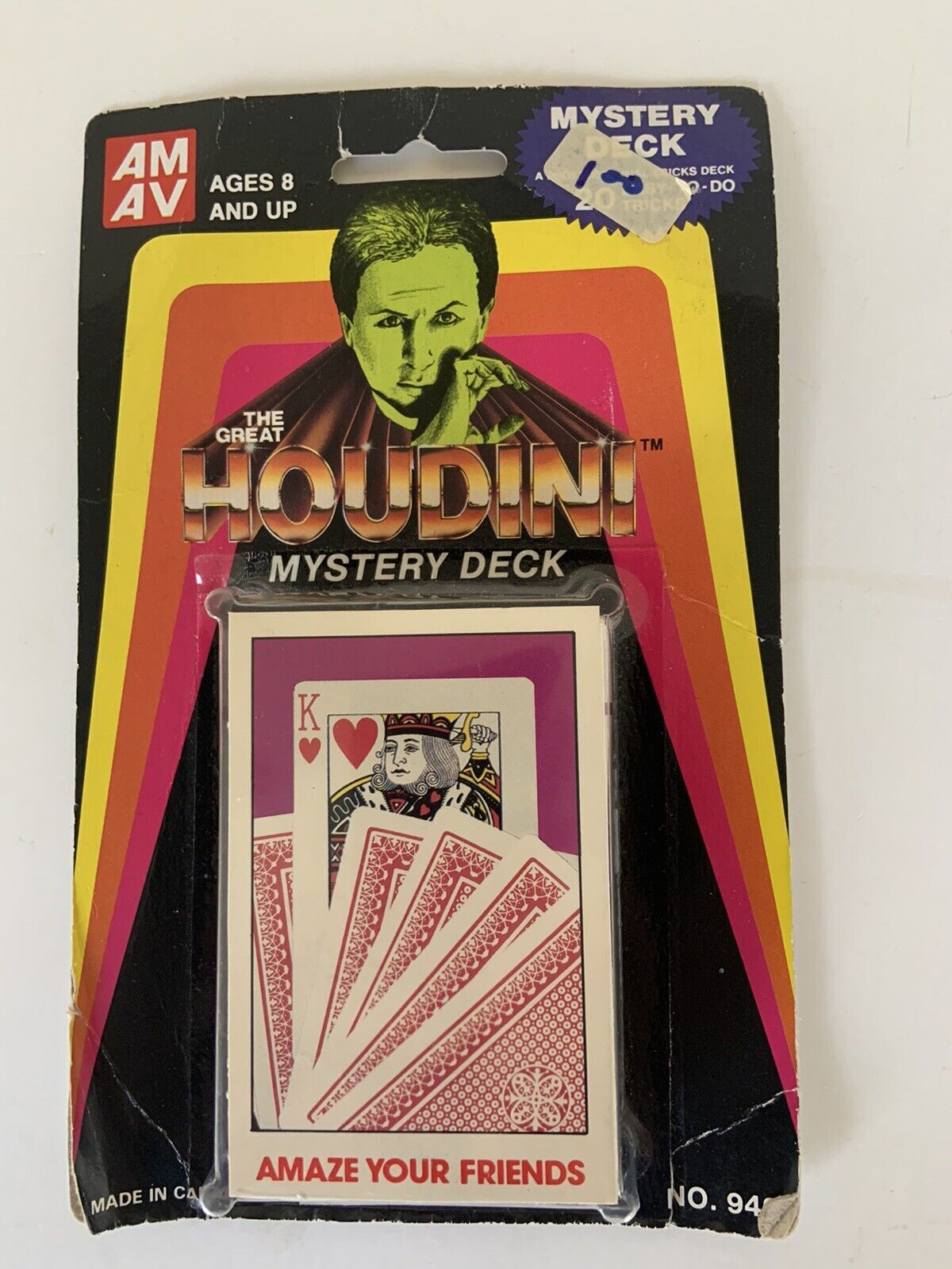 Rare The Great Houdini Mystery Deck “A Very Tricky Deck Of Cards” NO.932$drop