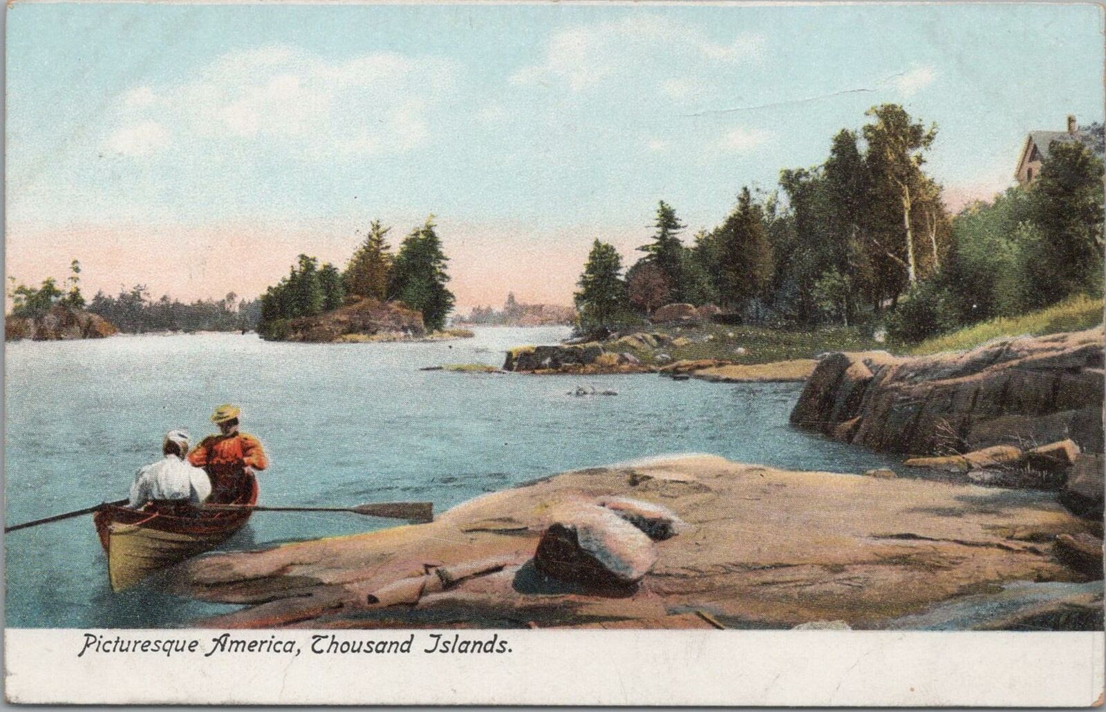 Postcard Picturesque America Thousand Islands NY 
