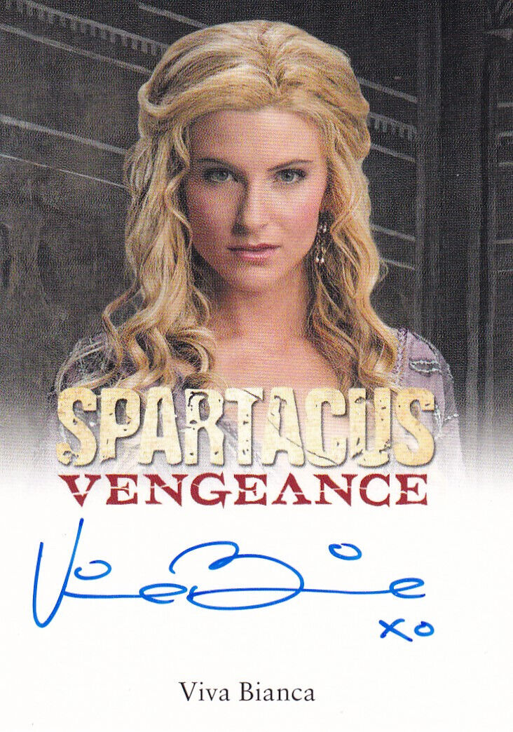 Spartacus Vengeance Autograph Card Viva Biance as Ilithyia # 2