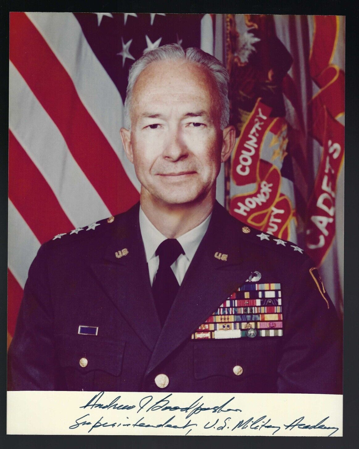 Andrew Goodpaster signed 8x10 photograph 6th Supreme Allied Commander Europe
