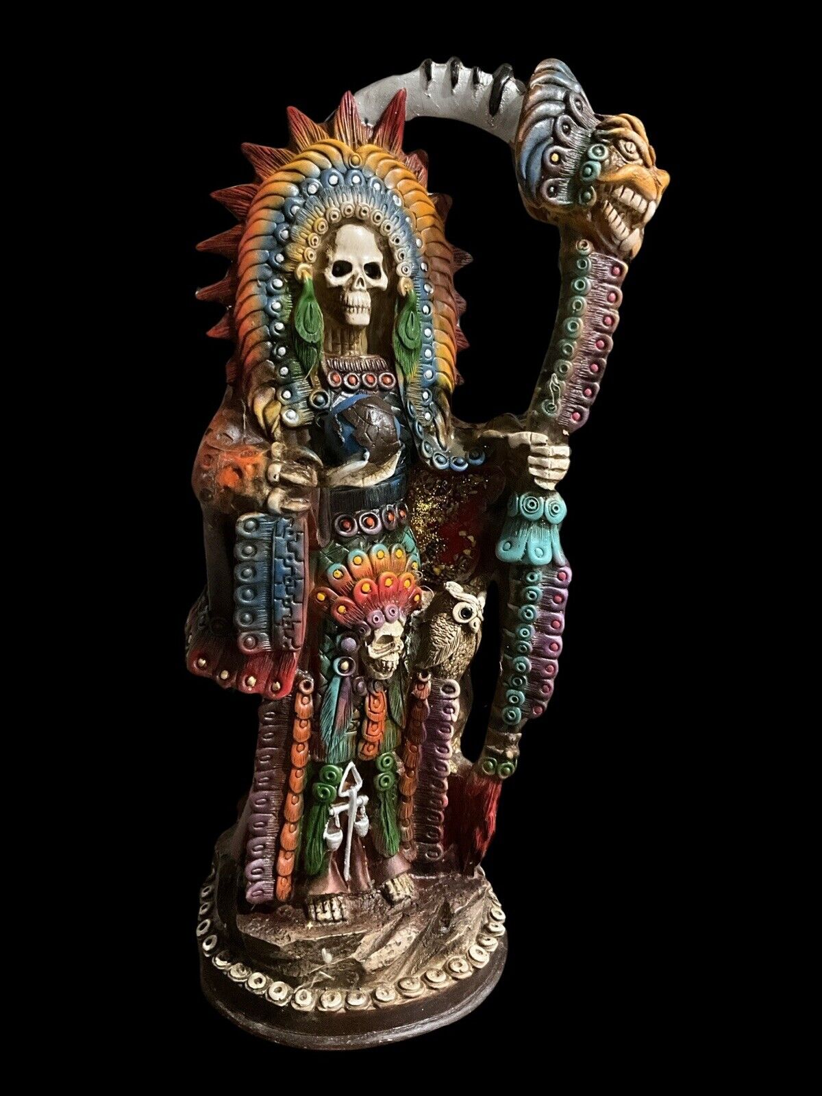 Santa Muerte Azteca Curada 17 “