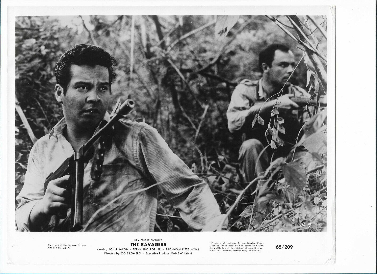 Vintage 8 X10 Photo Actor John Saxon in The Ravagers 1965