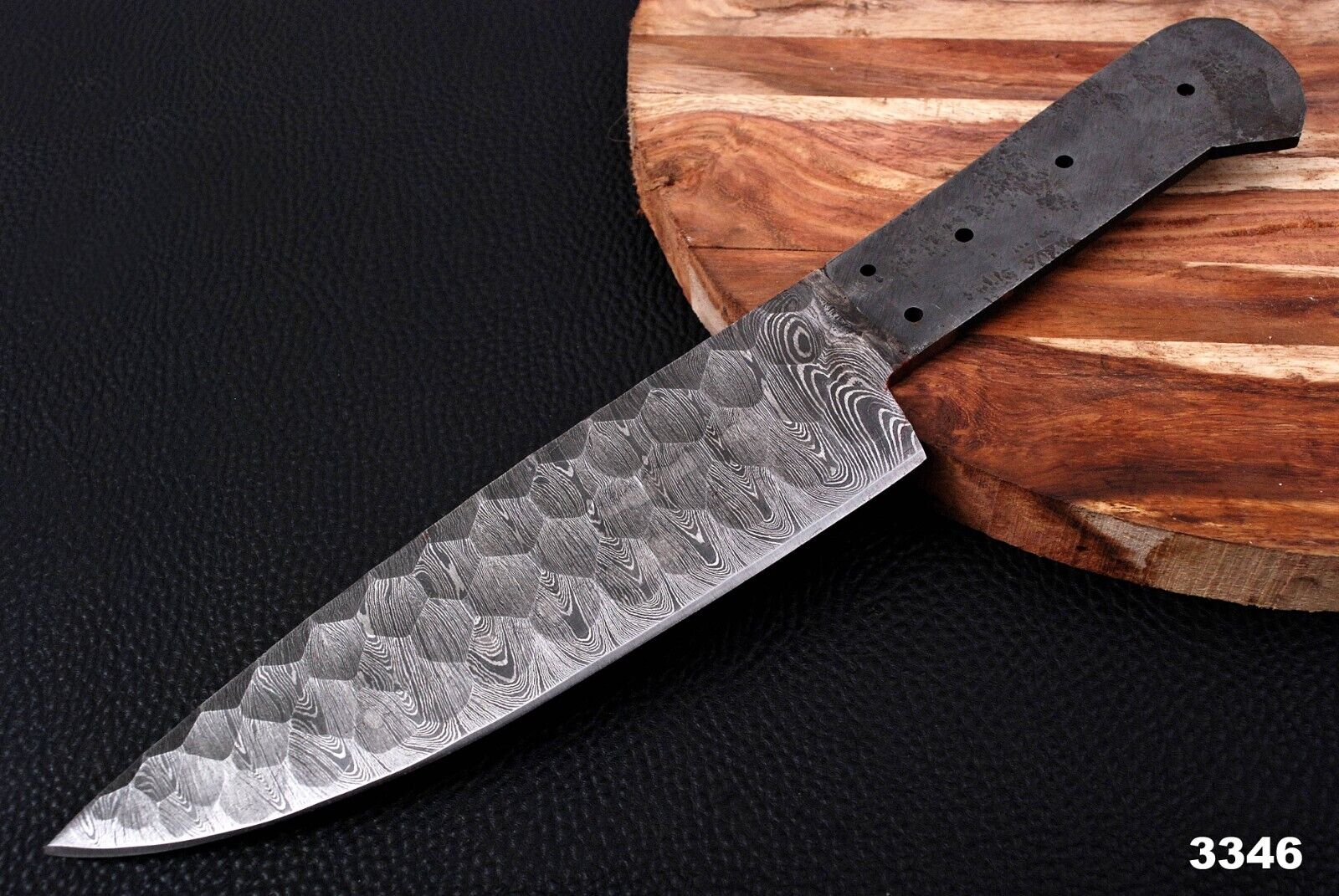 Damascus steel chef Knife, Handmade Damascus kitchen knife blank blade x147